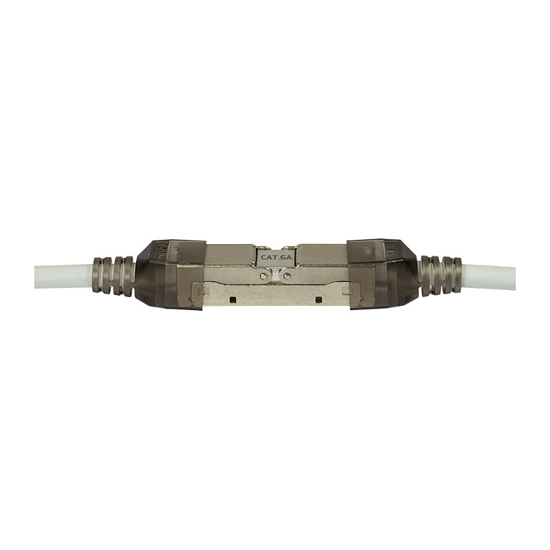 LogiLink välitingimustes termineeritav RJ45 pistik Cat.6A STP 10G, tööriistavaba IDC, tsinksurvevalu, AWG 22–26, hõbedane