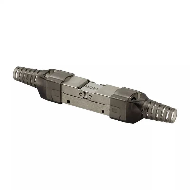 LogiLink välitingimustes termineeritav RJ45 pistik Cat.6A STP 10G, tööriistavaba IDC, tsinksurvevalu, AWG 22–26, hõbedane