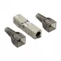 LogiLink välitingimustes termineeritav RJ45 pistik Cat.6A STP 10G, tööriistavaba IDC, tsinksurvevalu, AWG 22–26, hõbedane