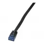 LogiLink Flat Cat.5e U/UTP Patch-kaabel, RJ45, 3m, must