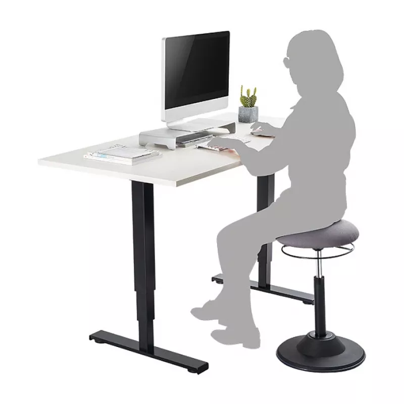 LOGILINK Kõrgusega reguleeritav wobble-taburet EO0022 - aktiivse istumise ergonoomiline taburet gaasitõstukiga, 360° pöörlemine, must