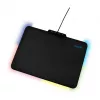 LogiLink ID0155 RGB mänguhiirematt – silikoonpind, libisemiskindel kummist alus, USB-A toitega, 36x26cm, must