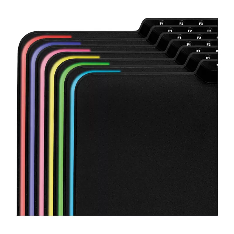 LogiLink ID0155 RGB mänguhiirematt – silikoonpind, libisemiskindel kummist alus, USB-A toitega, 36x26cm, must