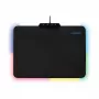 LogiLink ID0155 RGB mänguhiirematt – silikoonpind, libisemiskindel kummist alus, USB-A toitega, 36x26cm, must