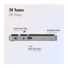 LogiLink ID0212 traadita numbriklahvistik, 28 klahvi, Bluetooth 5.0, kosmoshall