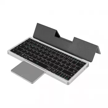 LOGILINK ID0214 Traadita klaviatuur puuteplaadiga, Bluetooth 5.1, 3-kanaliline, hall