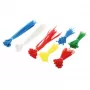 LogiLink KAB0017 Kaablisidemete komplekt - 300 tk sorteeritud (valge, sinine, kollane, punane, roheline)