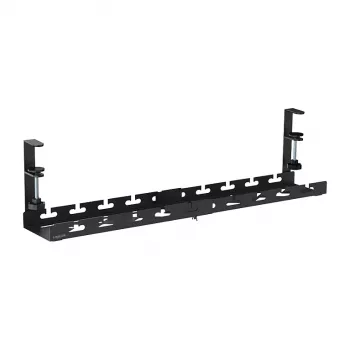 LOGILINK KAB0094 Kaablialuse hoidik laua alla, klamber-kinnitusega, pikendatav, metallist, must