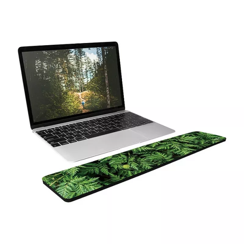 LogiLink klaviatuuri randmetugi, pikk - ergonoomiline mäluvahust randmetugi täissuuruses klaviatuuridele, libisemiskindla alusega, must