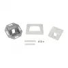 LogiLink Keystone esipaneel 45° 1 moodulile, puhas valge