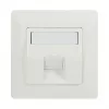 LogiLink Keystone esipaneel 45° 1 moodulile, puhas valge