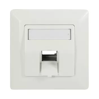 LogiLink Keystone esipaneel 45° 1 moodulile, puhas valge