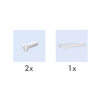 LogiLink Keystone esipaneel 2 moodulile, eenduv, UP/50, puhas valge