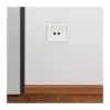 LogiLink Keystone esipaneel 2 moodulile, eenduv, UP/50, puhas valge