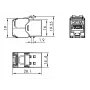 LogiLink Keystone Jack Cat.6A STP tolmukaanega, 14,4 mm, 22-26 AWG, 24 tk