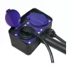 Logilink LPS214 Pistikupesa riba, 2 kaitsekontaktiga pistikupesa, IP44, maatihv, 2m kaabel