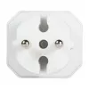 LogiLink LPS218 Euro pistikupesa adapter 2 pesaga, valge