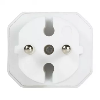 LogiLink LPS218 Euro pistikupesa adapter 2 pesaga, valge