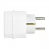 LogiLink LPS221 Schuko pistik 2x Euro + 1x turvapistikupesa adapter, valge, 16 A, 250 V, 3680 W, lapselukk