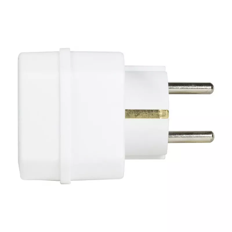 LogiLink LPS221 Schuko pistik 2x Euro + 1x turvapistikupesa adapter, valge, 16 A, 250 V, 3680 W, lapselukk