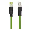 LogiLink M12 CAT6A tööstuslik patchkaabel, PUR, M12 X-kodeeringuga RJ45-le, 2,00 m