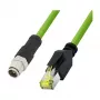 LogiLink M12 CAT6A tööstuslik patch-kaabel, PUR, M12 X-koodiga RJ45-le, 20 m