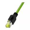 LOGILINK M12 CAT6A tööstuslik patch-kaabel, PUR, M12 X-kodeeringuga RJ45-le, 3 m