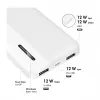 Logilink Mobiilne akupank, LiPo, 10000 mAh, USB-C sisend/väljund, valge