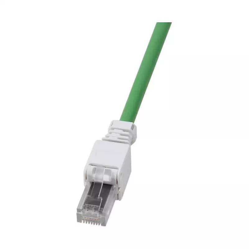 LogiLink modulaarne pistik RJ45 Cat.6A, UTP, ilma tööriistata, valge