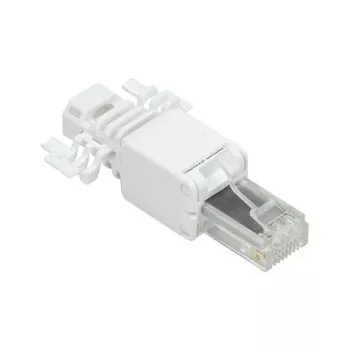 LogiLink modulaarne pistik RJ45 Cat.6A, UTP, ilma tööriistata, valge