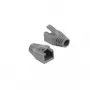 LogiLink MP0034 modulaarne paindekaitse kate Cat.6 RJ45 modulaarpistmikele, 8,0mm, hall, 10-pakk