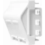 LogiLink NF0012 süvispaigaldatav seinapaneel 2 Keystone moodulile, 45 x 45 mm, prantsuse süsteem, puhtvalge