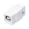 LogiLink NK0017 Keystone Moodul USB 2.0 Type-A Emasest Type-B Emasesse, Valge