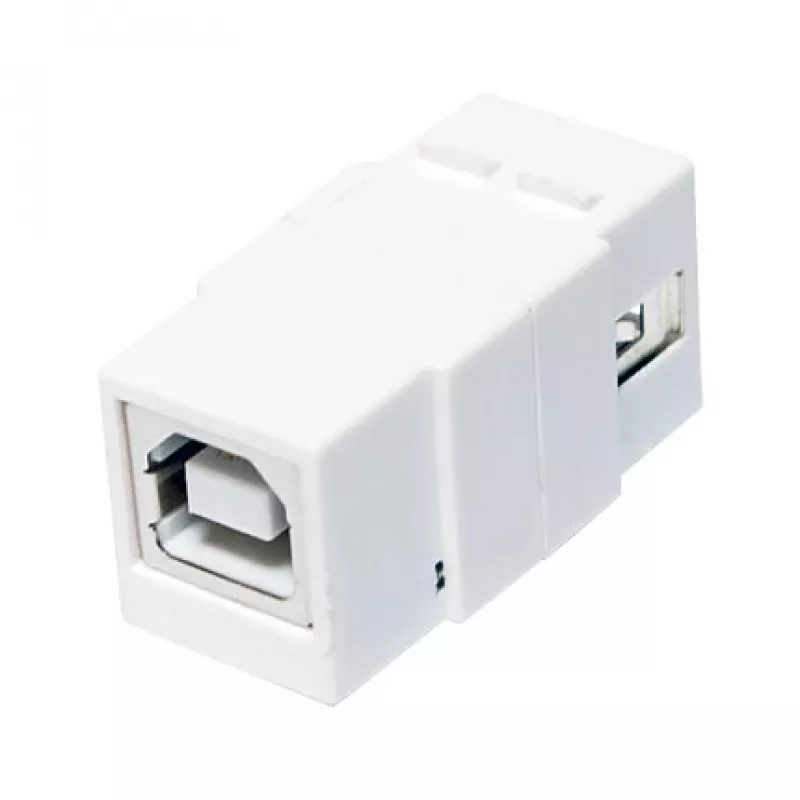LogiLink NK0017 Keystone Moodul USB 2.0 Type-A Emasest Type-B Emasesse, Valge