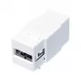 LogiLink NK0017 Keystone Moodul USB 2.0 Type-A Emasest Type-B Emasesse, Valge