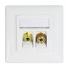 LogiLink NK0026 Keystone RCA emane - F emane ühendusmoodul, kollane