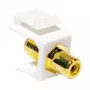 LogiLink NK0026 Keystone RCA emane - F emane ühendusmoodul, kollane