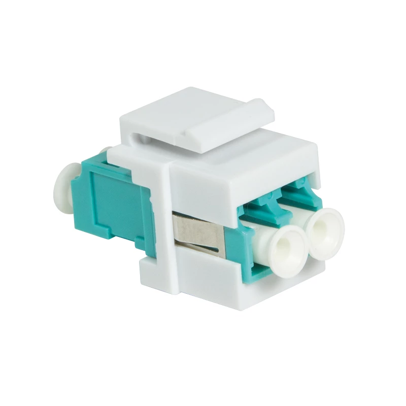 LogiLink NK0031 Keystone LC-Duplex Multimode OM3/OM4 Fiiberoptiline Sidur, Aqua