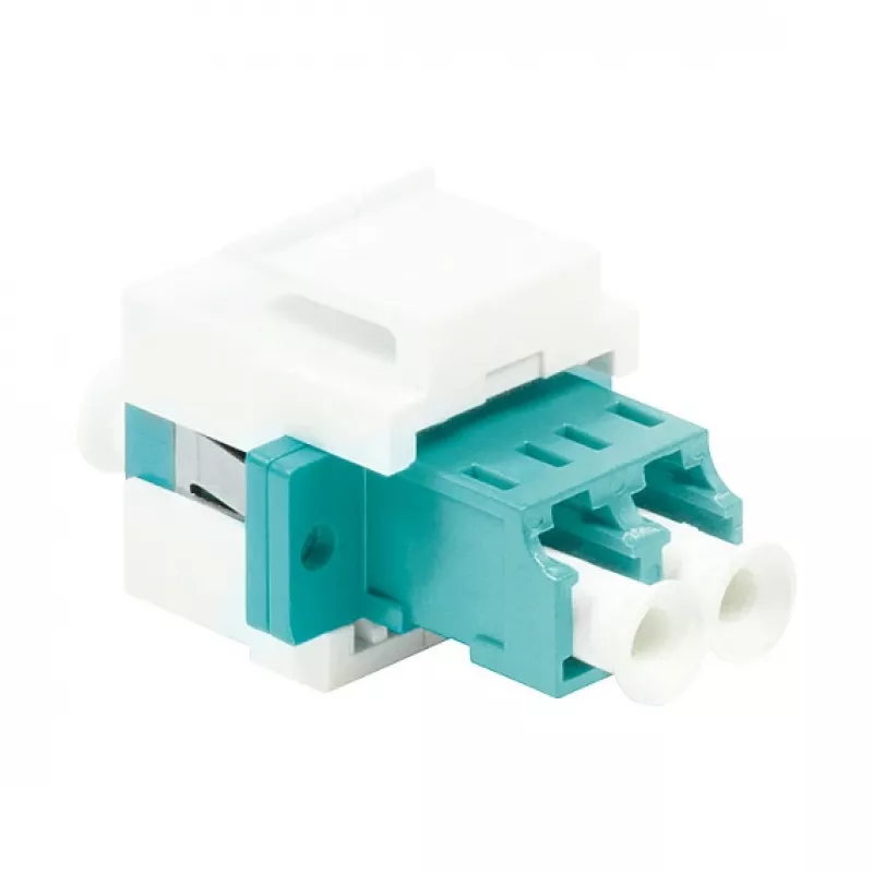 LogiLink NK0031 Keystone LC-Duplex Multimode OM3/OM4 Fiiberoptiline Sidur, Aqua