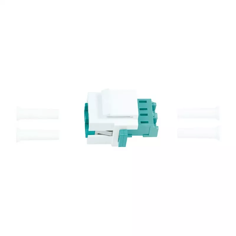 LogiLink NK0031 Keystone LC-Duplex Multimode OM3/OM4 Fiiberoptiline Sidur, Aqua