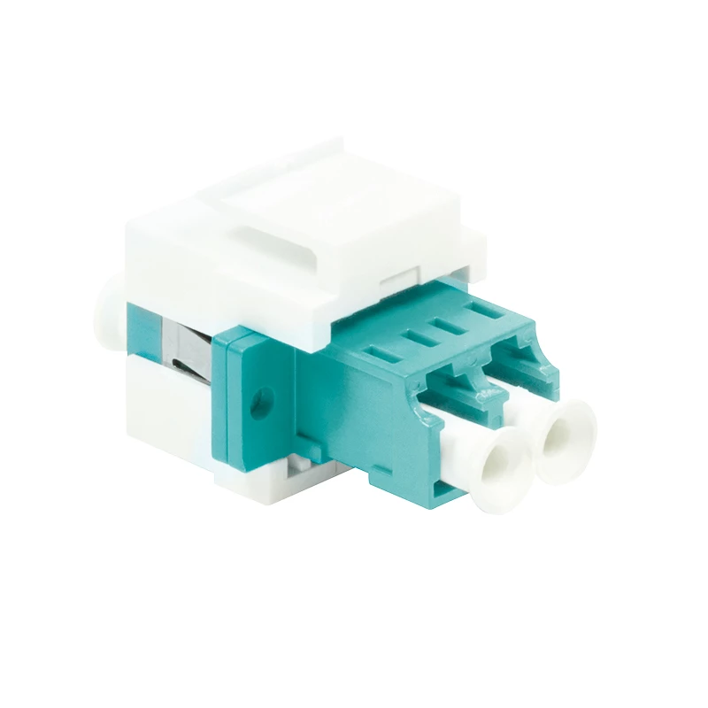 LogiLink NK0031 Keystone LC-Duplex Multimode OM3/OM4 Fiiberoptiline Sidur, Aqua