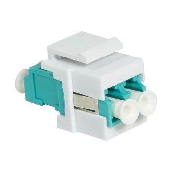 LogiLink NK0031 Keystone LC-Duplex Multimode OM3/OM4 Fiiberoptiline Sidur, Aqua