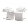 LogiLink NK0090 Keystone tühi sisestus, valge, 10 tükki