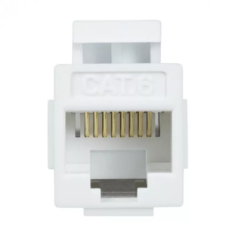LogiLink NK4012W Cat.6 UTP Keystone Jätkuklemm, 2x RJ45, Valge