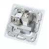 LogiLink NK4020 Keystone seinapaneel, tasapinnaline paigaldus, 2 moodulit, signaalvalge