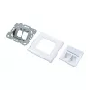 LogiLink NK4020 Keystone seinapaneel, tasapinnaline paigaldus, 2 moodulit, signaalvalge