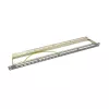 LogiLink NK4039 Keystone patch-paneel, 24 porti, 0.5U, varjestatud, hall - 19 tolli rack-kinnitus