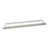 LogiLink NK4039 Keystone patch-paneel, 24 porti, 0.5U, varjestatud, hall - 19 tolli rack-kinnitus