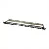 LogiLink NK4040 24-pordiline varjestatud Keystone patch-paneel, 0.5U, must