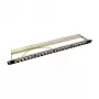 LogiLink NK4040 24-pordiline varjestatud Keystone patch-paneel, 0.5U, must